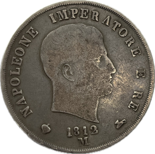 Italske státy - Napoleon 5 Lira 1812 M