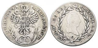 Rakousko – 20?Kreuzer, 1783?C, Praha