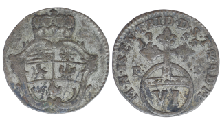 Germany – 6 Pfennig, 1755, Friedrich III. von Gotha-Altenburg FS