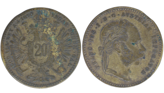 Habsburg – 20 Krejcar, 1870, Franz Joseph I