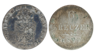 Habsburg – 6 Krejcar, 1849, C