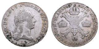 Rakousko - Habsburkové – Franz II. (I.), Kronentaler, 1795, Günzburg