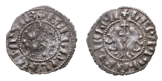 Arménie – Levon I., stříbrný tram, 1199–1219