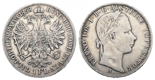 Rakousko – 1 Florin, 1858