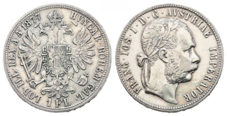 Rakousko – 1 Florin, 1877