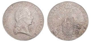 Rakousko – František I., Taler 1818 V, 27,94 g, stříbro, dvouhlavý orel, KM 2162, Dav. 7