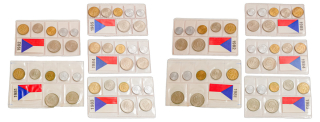 Československo - Sada 5 ročních mint setů ČSFR 1981–1985, 7 mincí, Kremnitz, KM-MS2–6, Uncirculated, v původních obalech