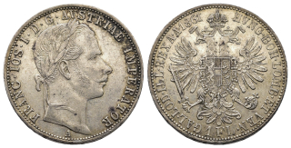 Rakousko - 1 Zlatník 1861 A, František Josef I.