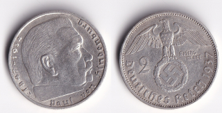 Německo - 2 Mark 1937 A, Hindemburg