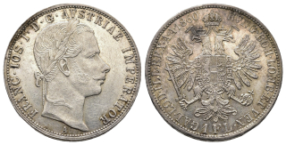 Rakousko - 1 zlatník 1860 A, František Josef I.