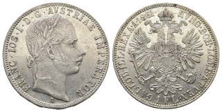 Rakousko - 1 Zlatník 1861 A, František Josef I.