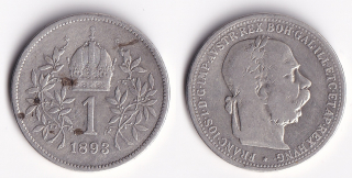 Rakousko - 1 koruna 1893 František Josef I.