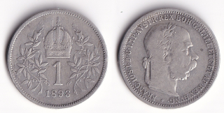 Rakousko - 1 koruna 1893 František Josef I.