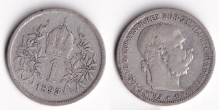 Rakousko - 1 koruna 1893 František Josef I.