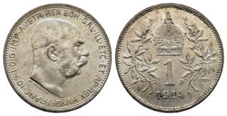 Rakousko - 1 Koruna 1914, František Josef I.