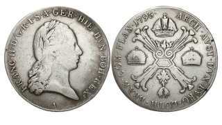 Rakousko - František II. (1792-1835). Tolr (Taler) 1795 A, Vídeň, 29,14 g Ag