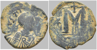 Byzantská říše - Justin I (518–527) – AE 40 nummi, Konstantinopol