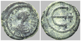 Byzantská říše - Justinian I (527–565) – AE pentanummium, Antiochie