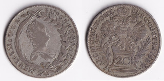 Rakousko, Marie Terezie - 20 krejcarů, 1765