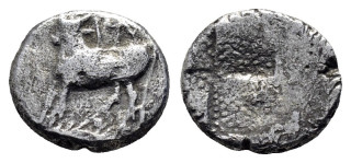 Řecko – Thrákie, Byzantion, cca 340–320 př. n. l., hemidrachma