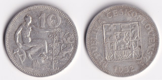 Československo - 10 korun 1932