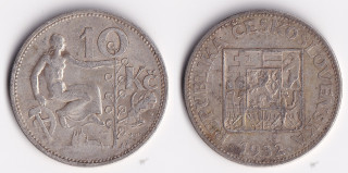 Československo - 10 korun 1932