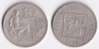 Československo - 10 korun 1932