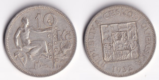 Československo - 10 korun 1932