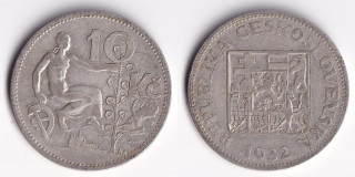 Československo - 10 korun 1932
