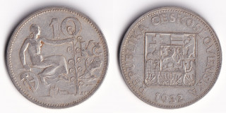 Československo - 10 korun 1932