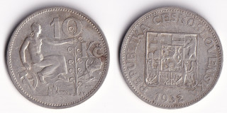 Československo - 10 korun 1932