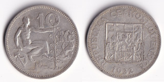 Československo - 10 korun 1932