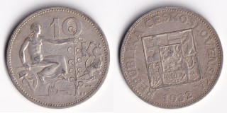 Československo - 10 korun 1932