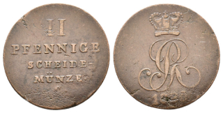 Německo - 2 Fenik 1826 C - Georg IV. - Braunschweig-Calenberg-Hannover 1820-1830