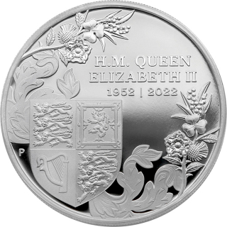 1 OZ Platinum Jubilee 2022, 70 let od nástupu na trůn (1952 - 2022)
