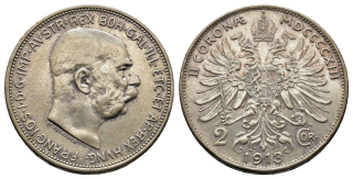 Rakousko - 2 koruna 1913, František Josef I.