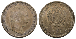 1/4 zlatý 1859 A patina