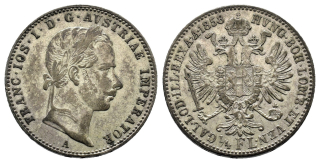 1/4 zlatý 1858 A