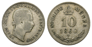 10 krejcarů 1860 V