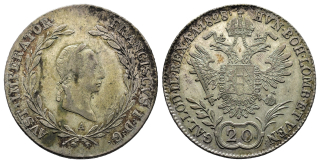 Rakousko - 20 krejcar 1828