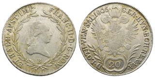 Rakousko - 20 krejcar 1805
