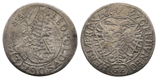 Habsburg - 3 krejcar 1697, Leopold, GE