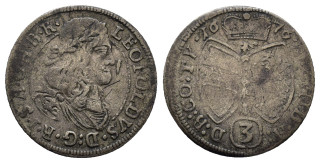 Habsburg - 3 krejcar 16976 Leopold,