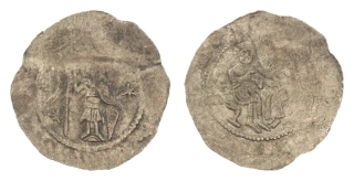 Vladislav I. denár cach 532, váha 0,7g