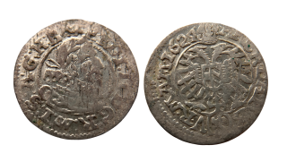 RU - FERDINAND II. 1619-1637 - 3 KREJCAR 1626 B, BRNO, CW, NAD HLAVOU RŮŽICE R