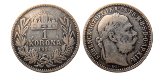 RU - 1 KORUNA 1894 KB Franz Joseph I. 1848-1916