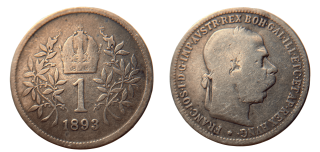 RU - 1 KORUNA 1893 BZ Franz Joseph I. 1848-1916