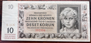 Československo -10 korun, 1942, N 11