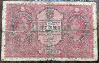 Československo -5 korun, 1919, s. 49
