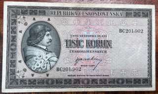 Československo - 1000 kčs - 1945 bez data - BG